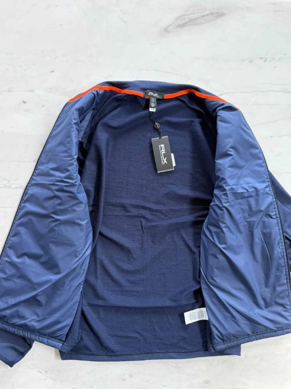 New RLX Ralph Lauren Hybrid Mockneck Wool Jacket Full Zip